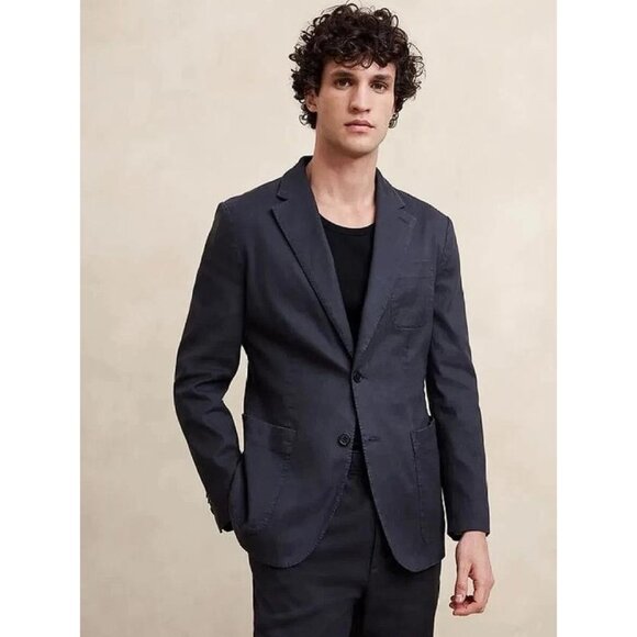 BANANA REPUBLIC Men's Traveler Linen-Cotton Blazer Size 42R - Picture 1 of 10